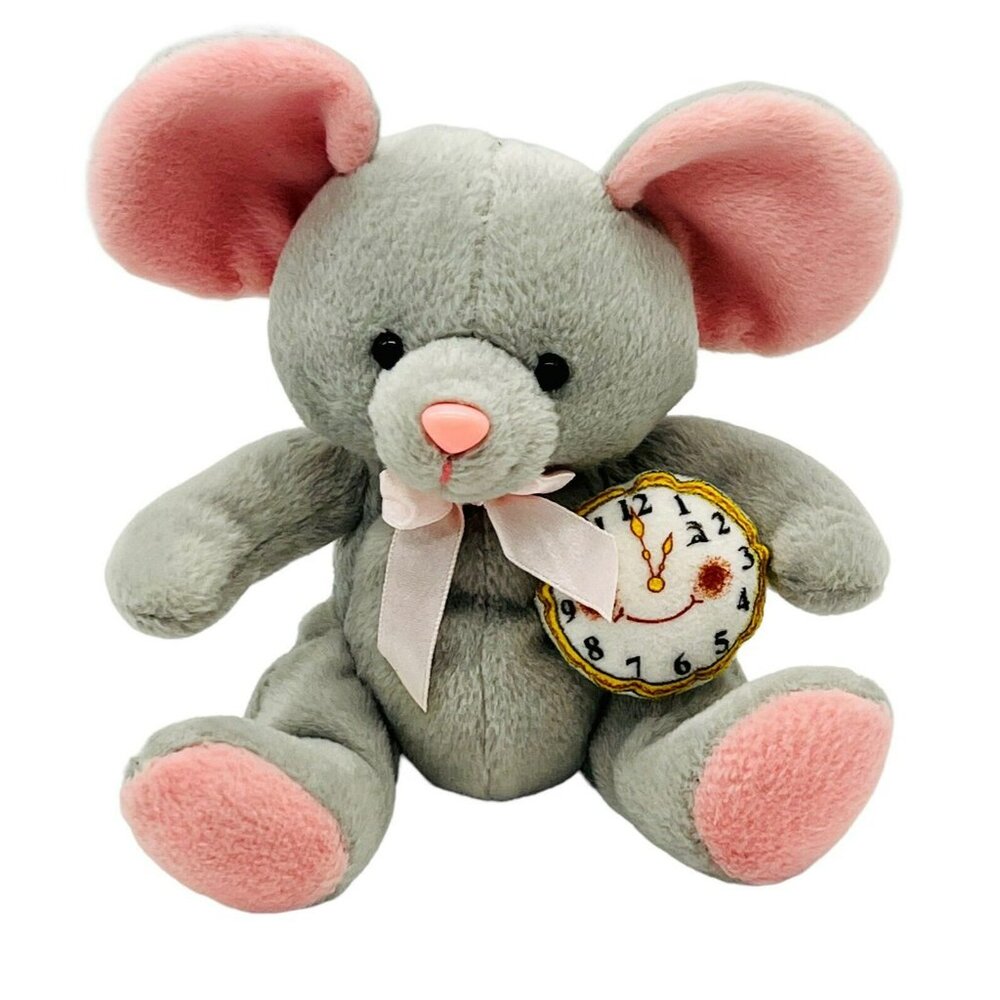Stuffins Hickory Dickory‎ Mouse Plush 6 inch 1998 Fairy Tales Stuffed Animal Toy